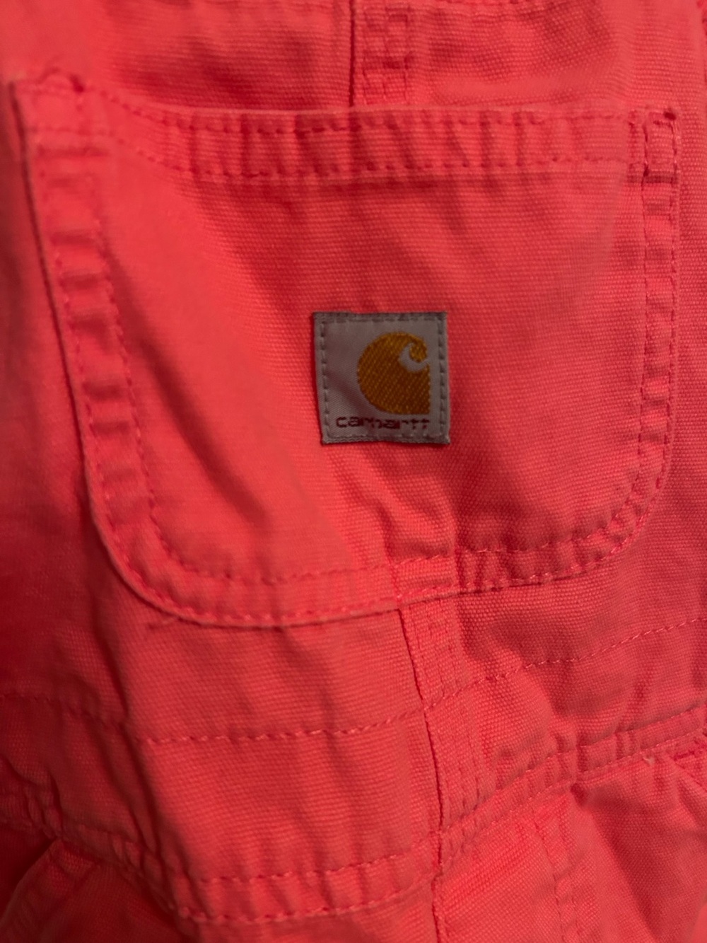 Carhartt Kids' Pink Short Overalls | 3T - Picture 3 of 4
